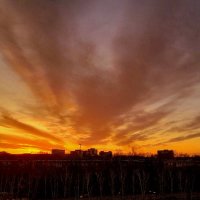 Закат над городом . :: Мила Бовкун