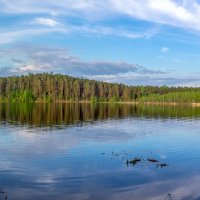 Утро на озере Инышко (панорама). :: Алексей Трухин