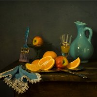 С голубым кувшином и апельсинами. :: Оксана Евкодимова