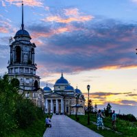 Новоторжский Борисоглебский монастырь на закате :: Георгий А