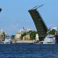 Прохождение парадного строя боевых судов :: Стальбаум Юрий 