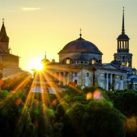 Закат на Борисоглебский монастырь :: Георгий А