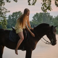 Девушка на лошади. :: Александр Ломов