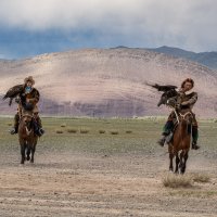Монголия. Охотники с беркутами :: Galina 