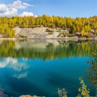 Золотые берега на Синем озере, пано. :: Сергей Винтовкин