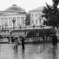 Чёрно - белый дождь. :: Татьяна Помогалова