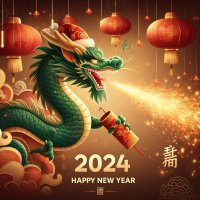 Здравствуй, зеленый дракон 2024! :: Динара Каймиденова