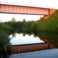 Мост над плотиной в д.Белошкино :: Артем 