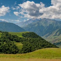 Панорама с наивысшей точки перевала Актопрак. :: Дина Евсеева