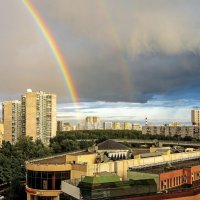 Двойная радуга над городом (+стихи) :: Stanislav Zanegin