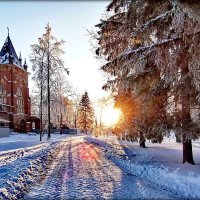 Хороший зимний день, у Шапели в Александровском парке :: Сергей 