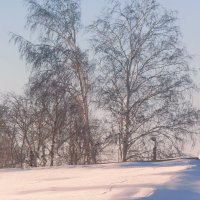 Отражение восхода на снегу. :: сергей 