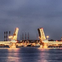Благовещенский мост белой ночью :: Стальбаум Юрий 