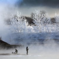 -24С.  Мороз на Москве-реке 3 января. :: Михаил Бибичков