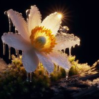Ледяной цветок: создание красоты из холода :: дмитрий мякин