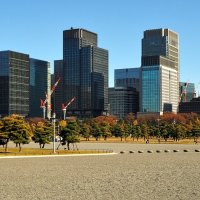 Панорама района Marunouchi Токио Япония :: wea *