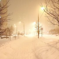 Вечерний снегопад :: Татьяна Тюменка
