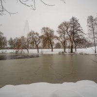 Фонтан в зимнем парке :: Николай Гирш