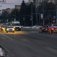 Вечерний трафик зимой :: Николай Чекалин