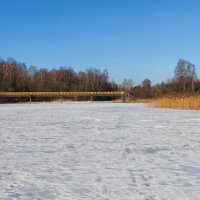 Мост через озеро. :: Милешкин Владимир Алексеевич 