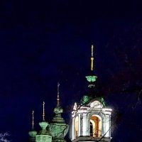 Воздвиженский мост, Колокольня Вознесенской церкви, Благовещенская церковь. :: Михаил Свиденцов