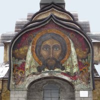 мозаика над входом в церковь «Спас Нерукотворный» :: ИРЭН@ .