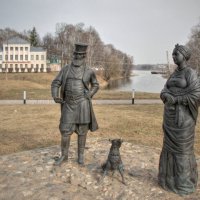 Памятник купцам-горожанам города Углич и знаменитой собаке Серко :: Andrey Lomakin