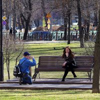 весна девушка фотограф :: Олег Лукьянов