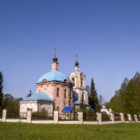 Храм в Новоспасском,Тихвинская церковь (Спасо-Преображенская церковь) :: Сергей Цветков