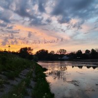 Майский закат на реке Серая :: Денис Бочкарёв