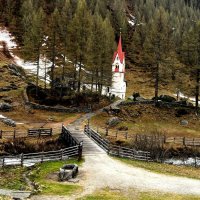 Италия SüdTirol "Dalomitenrundfahrt" / Die Heilig-Geist-Kirche in Kasern. :: "The Natural World" Александер