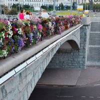 Большой Каменный мост в цветах. :: Татьяна Помогалова