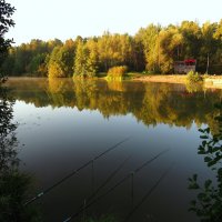 Утро на осенней рыбалке :: Андрей Снегерёв