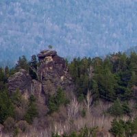 Красноярские столбы. Вид со смотровой площадки Бобрового лога :: Gen 