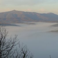 Туман в горах &quot;Шаумянский перевал&quot; :: Евгений Палатов