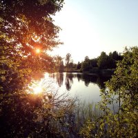 Закат на озере :: Анастасия Володина