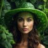 Девушка в зелёной шляпе. Дух огорода. :: дмитрий мякин