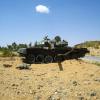 Подбитый тыграйскими повстанцами эфиопский танк. :: unix (Илья Утропов)