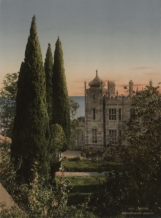 Неизвестный автор. Алупка. Императорский дворец. 1900 – 1910-е. Фотохром