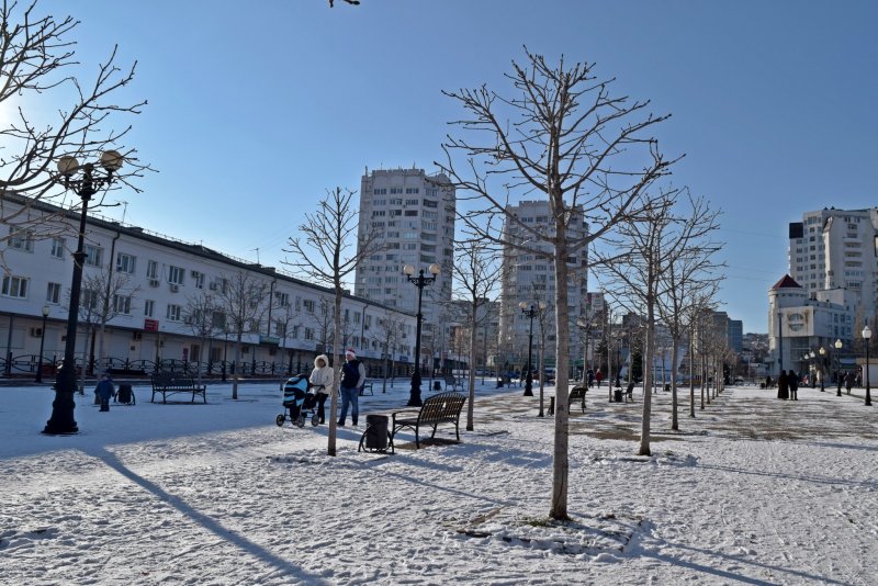 Зима в Новороссийске