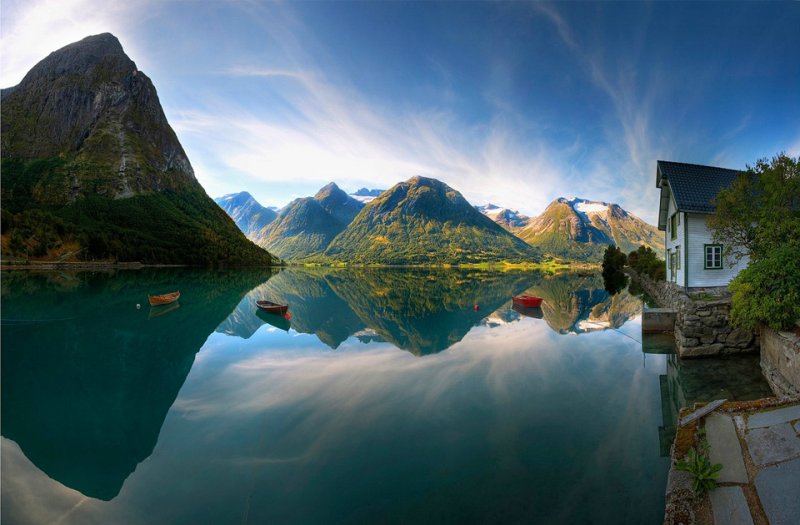 Роскошные пейзажи Норвегии - №18