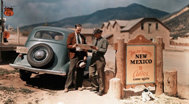 На границе Нью-Мексико, 1939 год.
