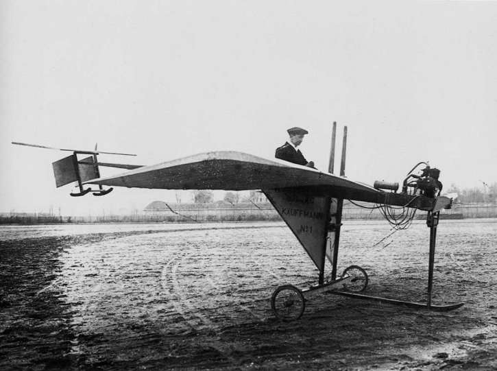Поиск формы самолёта. Кауфман, 1910 год.