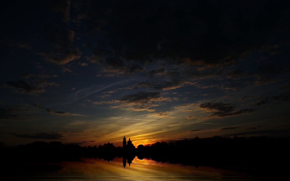 Закат в селе Красное - Евгений Жиляев