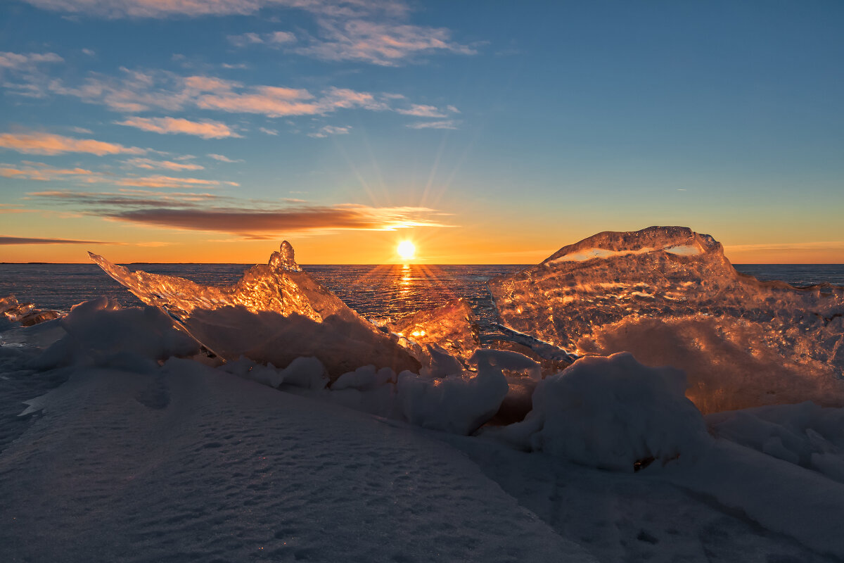 Зимний вечер на озере - Виктор Желенговский