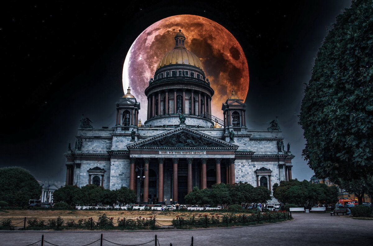Ночной питер при Луне . :: Александр Кордюков
