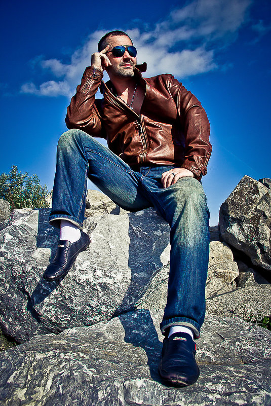 мужской портрет на пленере - Андрей Писарев