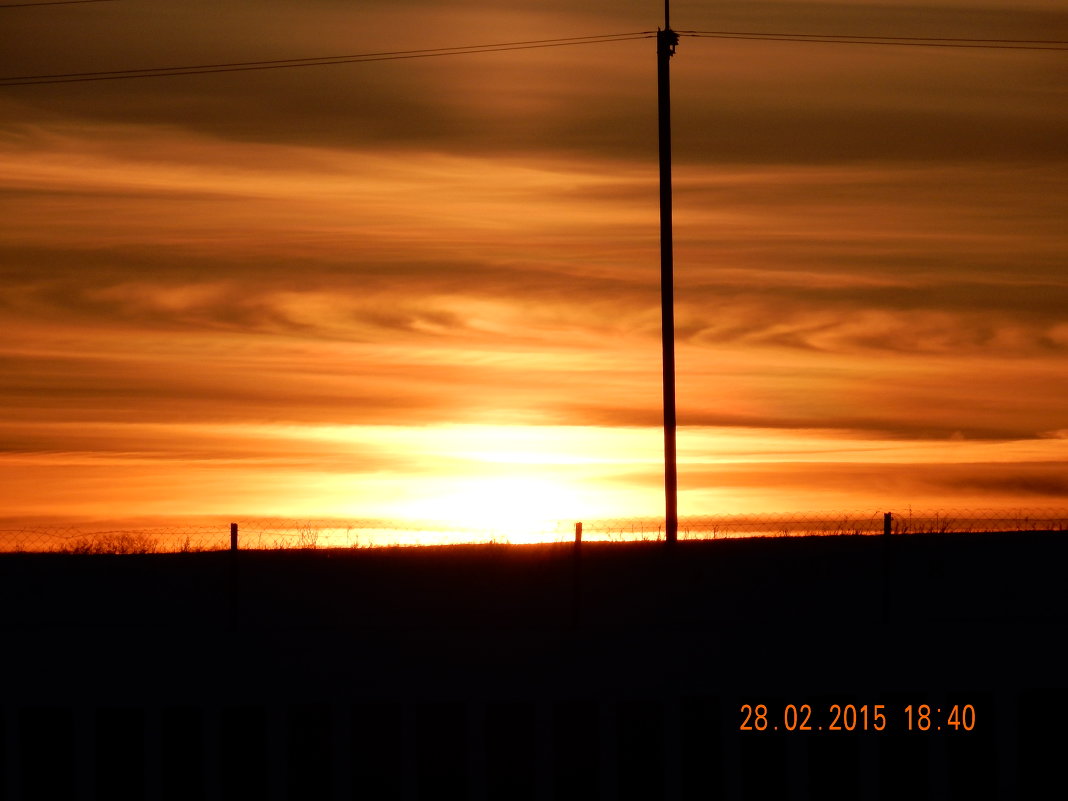 Зимний закат - Альберт 