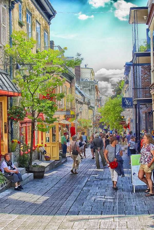 Streets of Quebec City. - Gene Brumer