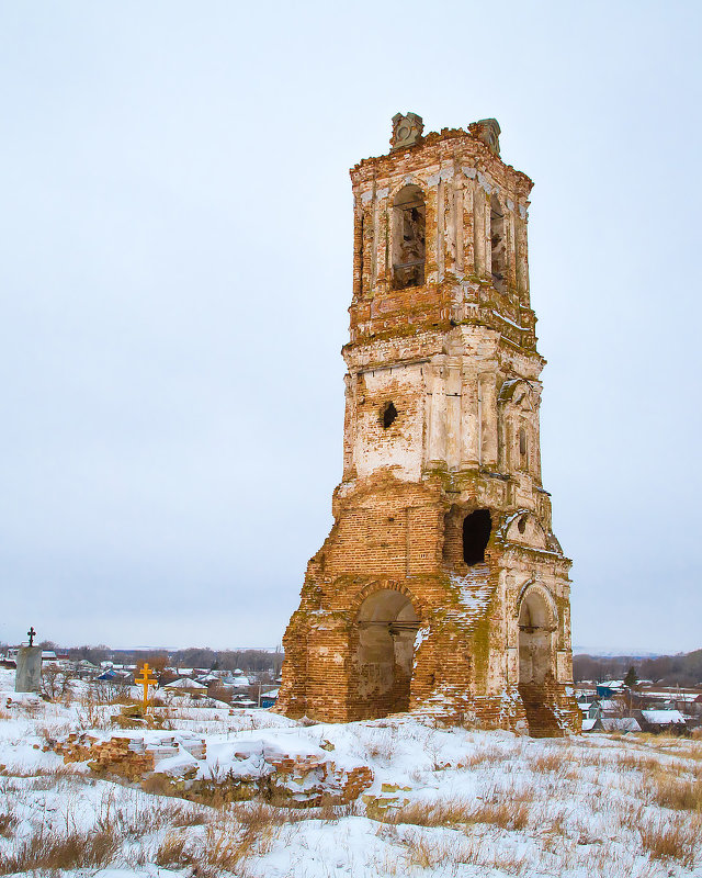 Церковь Троицы Живоначальной. Качалино. Из цикла "Заброшенные храмы". - Наталья Филипсен